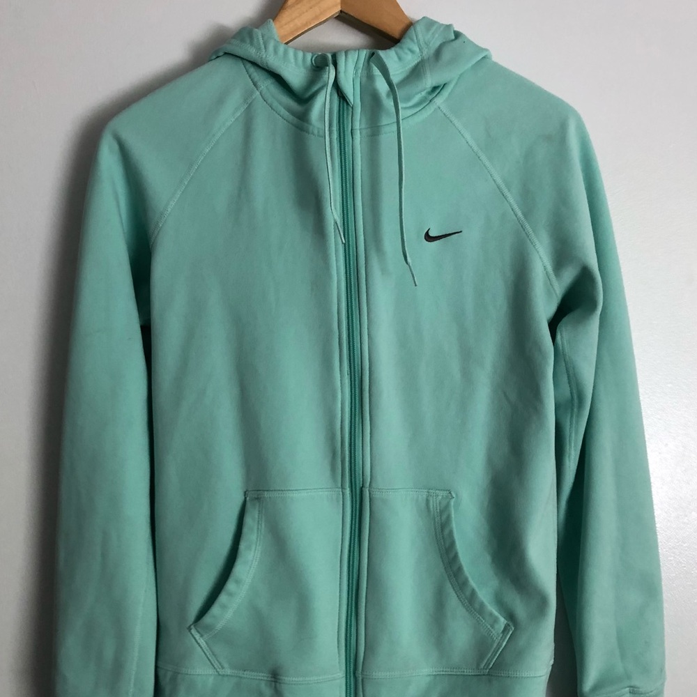 Teal Nike Zip Up hoodie
